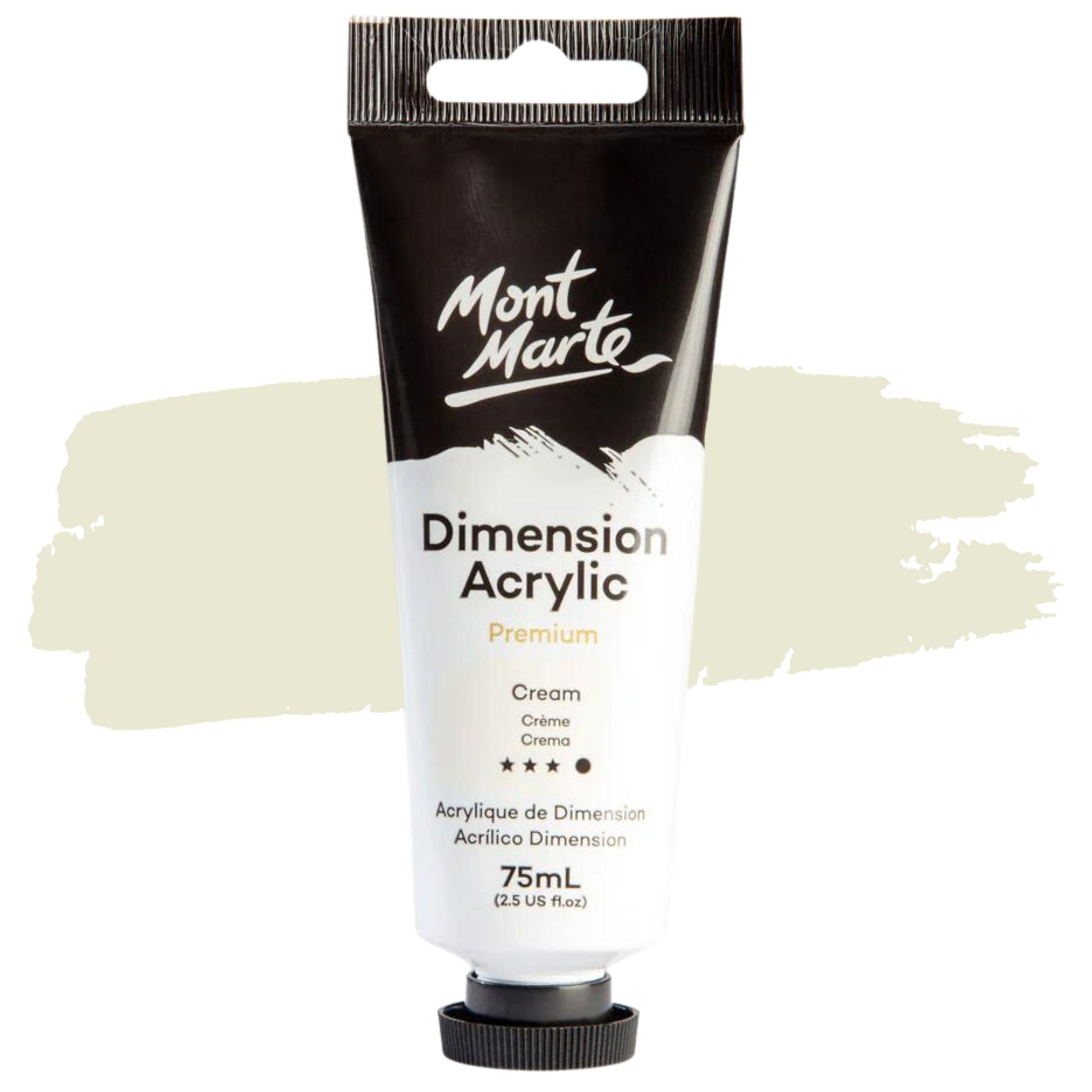 Mont Marte Dimension Acrylic Paint 75ml Cream