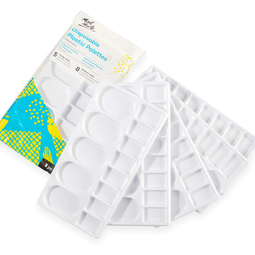 Mont Marte Disposable Plastic Palette 5pc