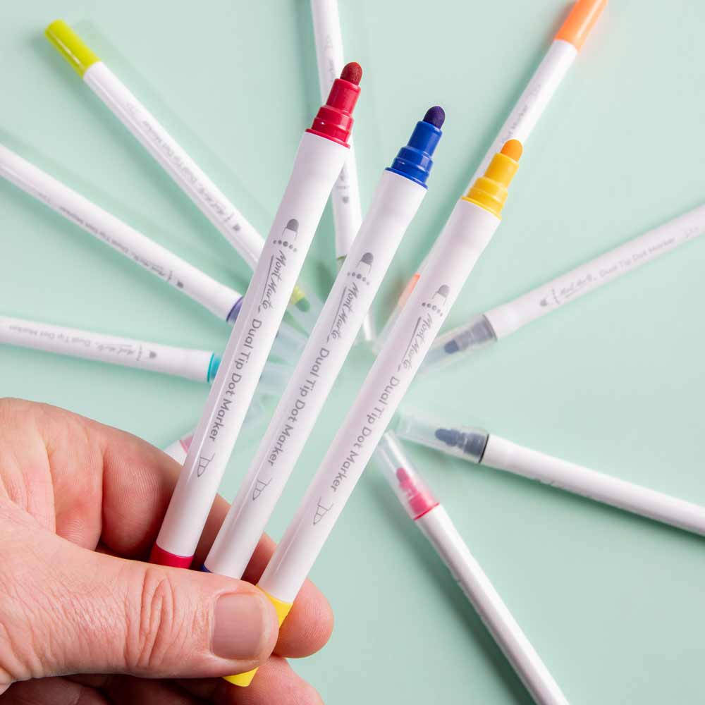 Mont Marte Dot Markers Dual Tip 12pc