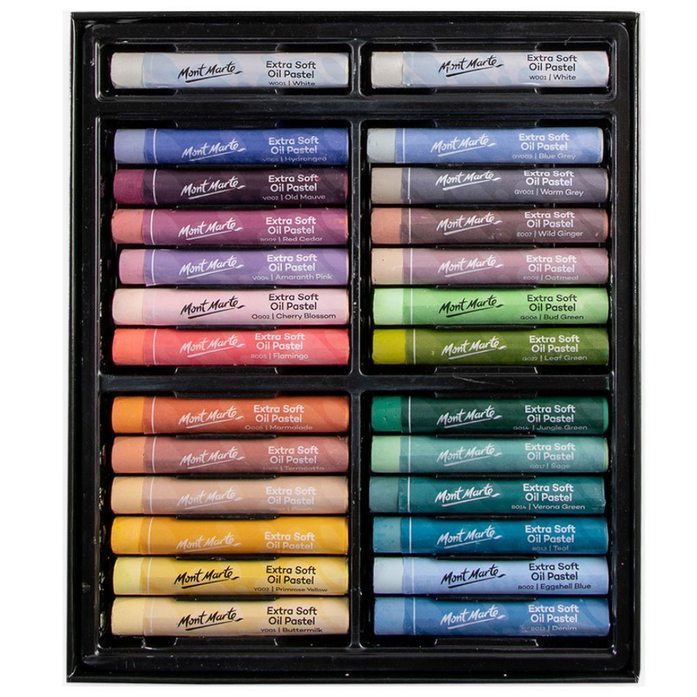 Mont Marte Extra Soft Oil Pastels Natural Hue 26pc