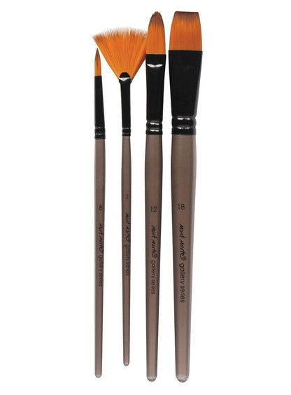 Mont Marte Gallery Series Brush Set Acrylic 4pce No.12