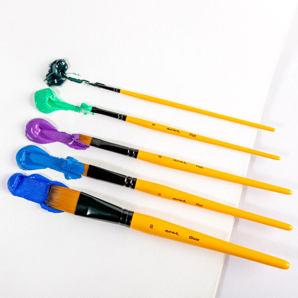 Mont Marte Gallery Series Brush Set Acrylic 5pce No.16