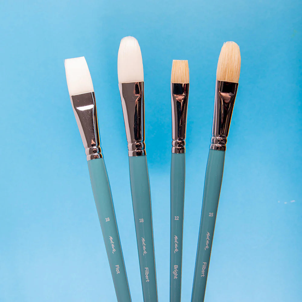 Mont Marte Gallery Series Brush Set Oils 4pce No.22