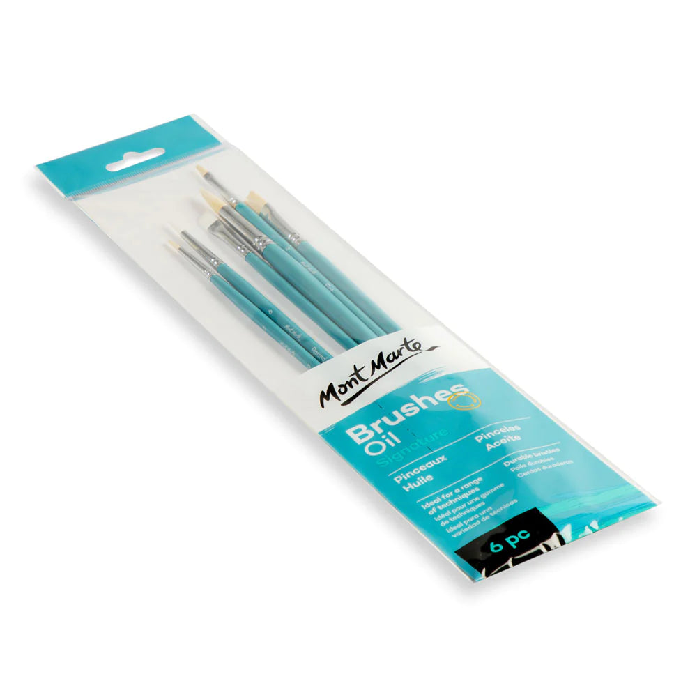 Mont Marte Gallery Series Brush Set Oils 6pce No.19