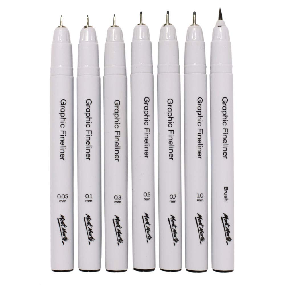 Mont Marte Graphic Fineliners Set 7pc