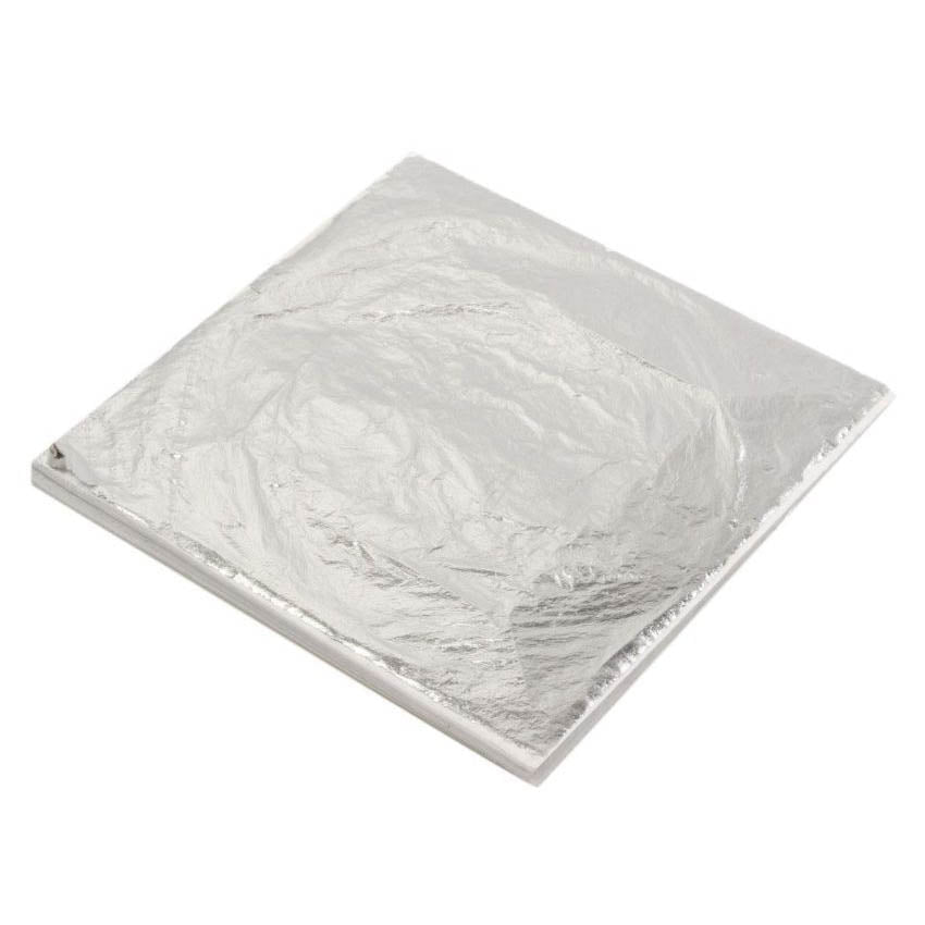 Mont Marte Imitation Silver Leaf 14x14cm 25 sheets