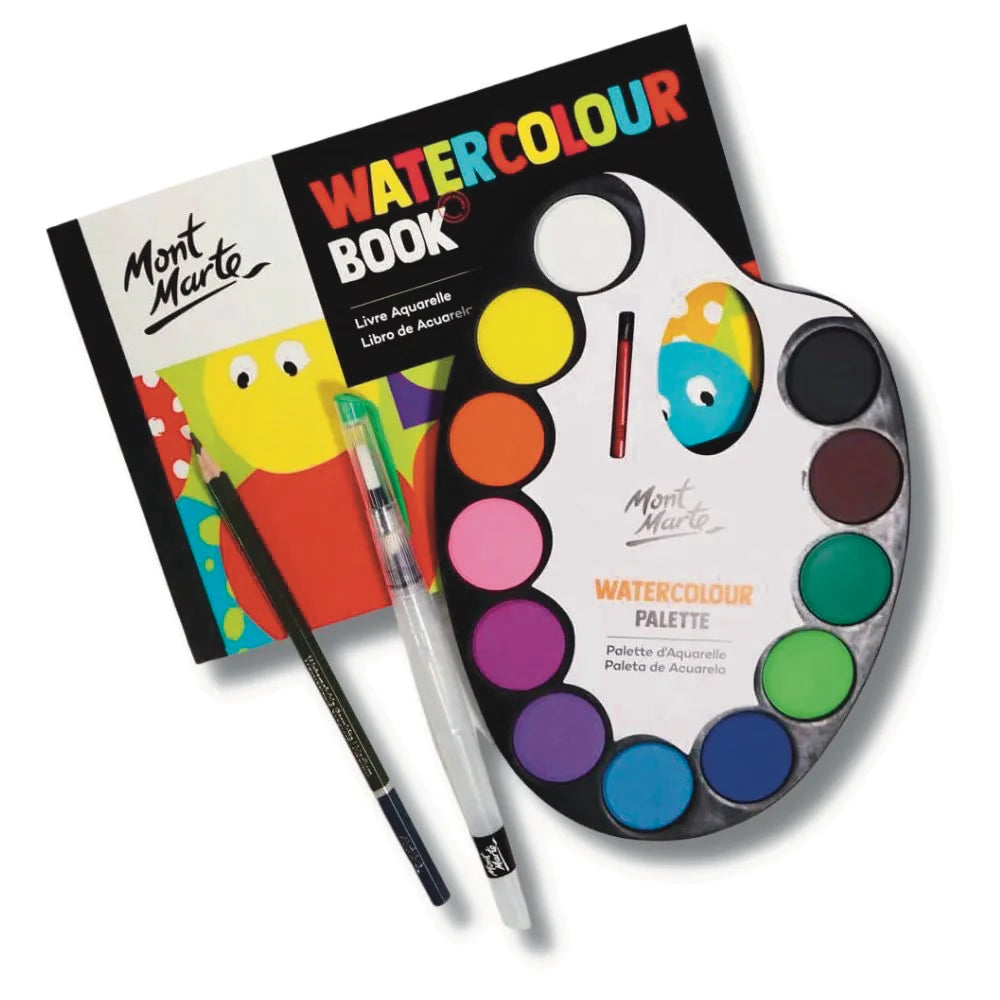 Mont Marte Junior Watercolour Set with Brush 14pce Mont Marte 5