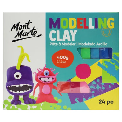 Mont Marte Kids Modelling Clay 24pce