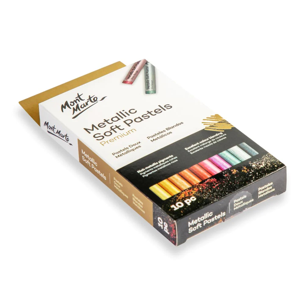 Mont Marte Metallic Soft Pastels 10pc