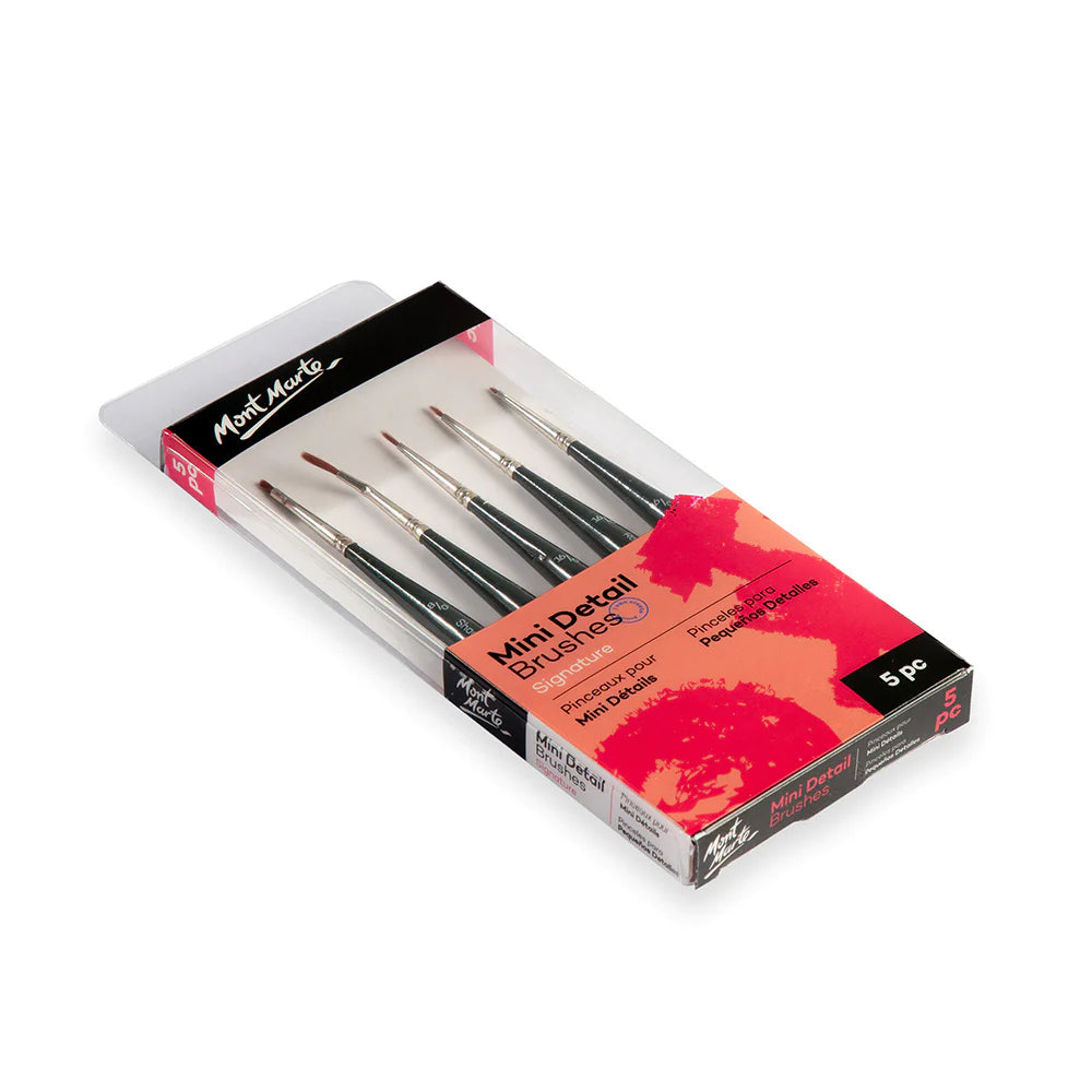 Mont Marte Mini Detail Brush Set 5pce Mont Marte 6