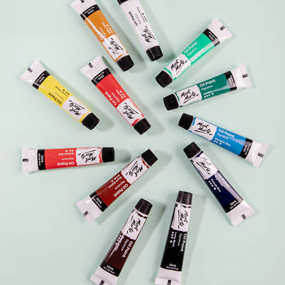 Mont Marte Oil Paints 12pce x 12ml