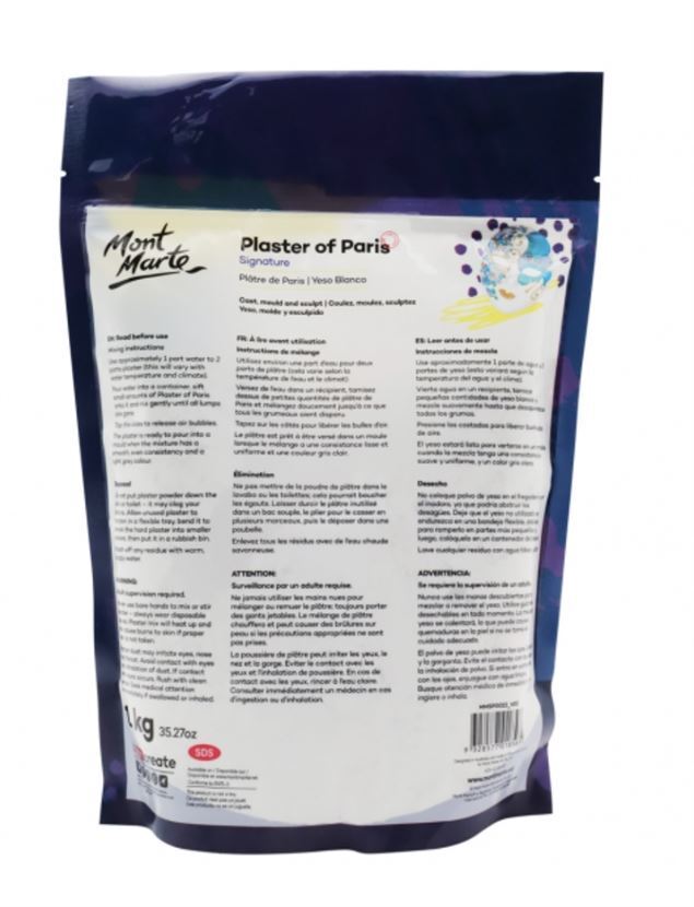 Mont Marte Plaster of Paris 1kg