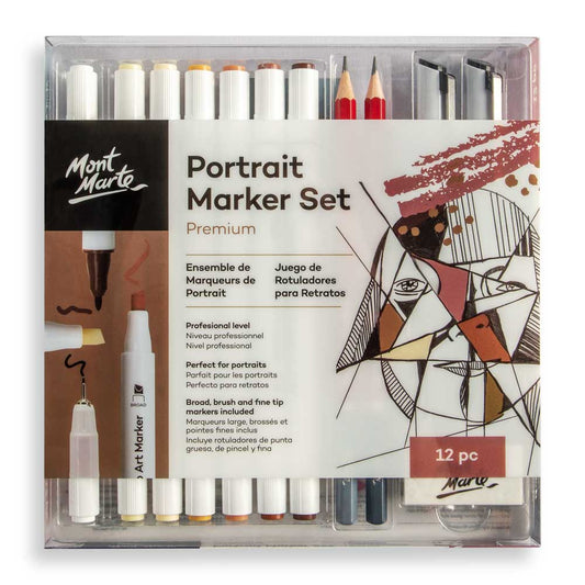 Mont Marte Portrait Alcohol Marker Set 12pc