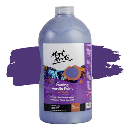 Mont Marte Pouring Acrylic 1 Litre Dark Purple