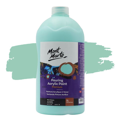 Mont Marte Pouring Acrylic 1 Litre Mint Green