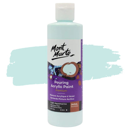 Mont Marte Pouring Acrylic 240ml Light Aquamarine