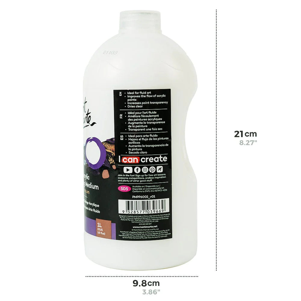 Mont Marte Pouring Acrylic Medium 1 Litre