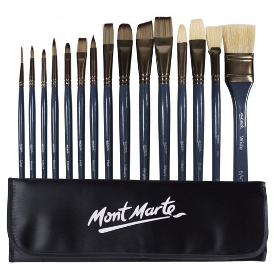 Image 1 of Mont Marte Premium Brush Wallet 15pce