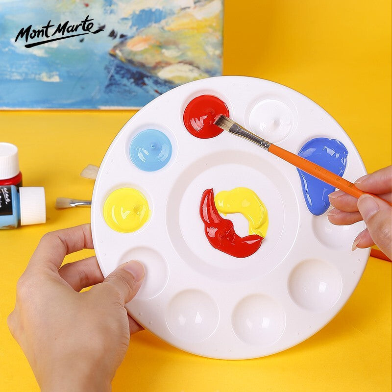 Mont Marte Round Plastic Palette 17cm