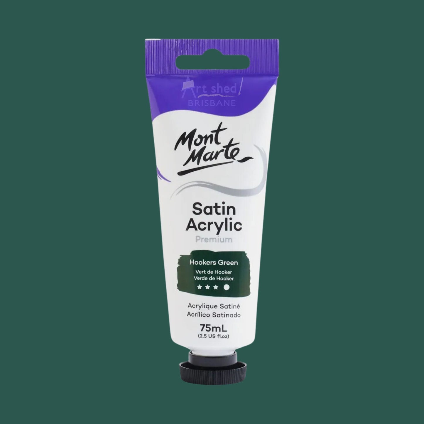 Mont Marte Satin Acrylic 75ml Hookers Green