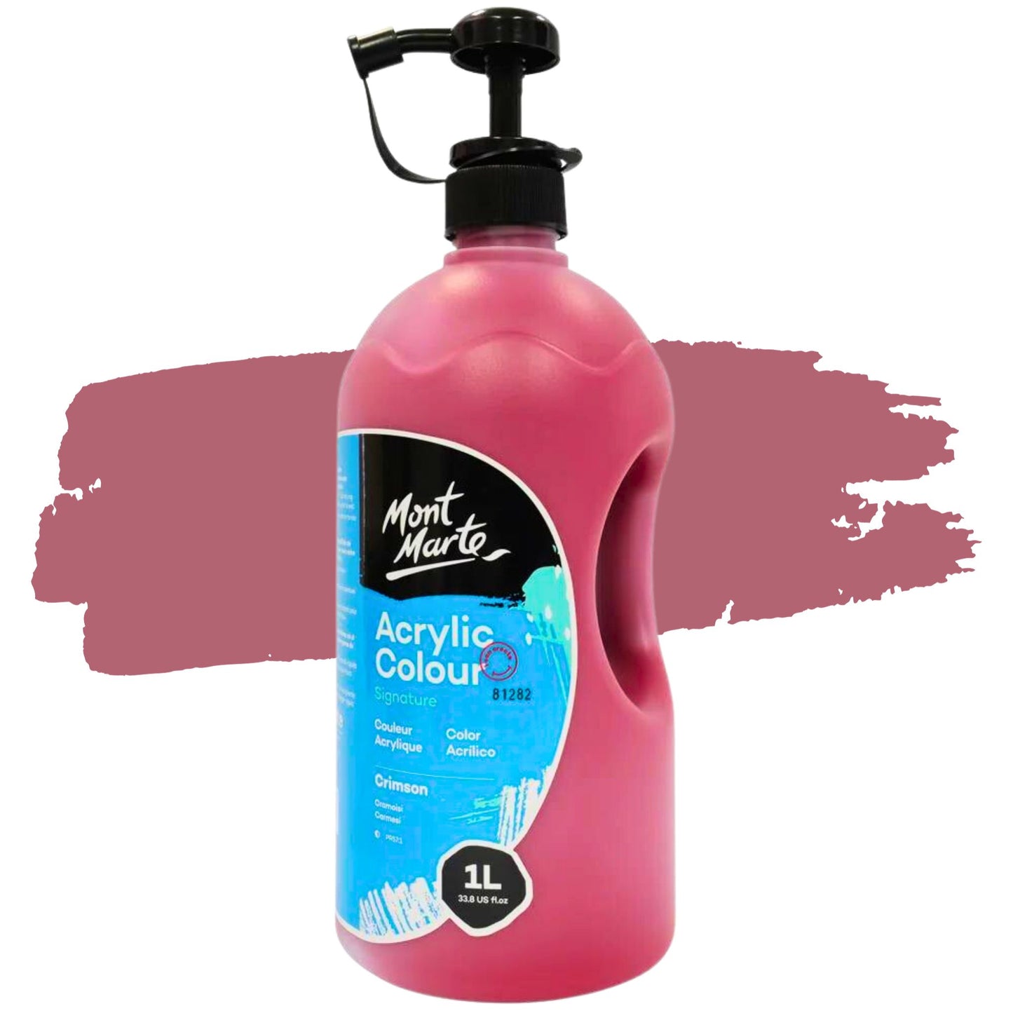 Mont Marte Signature Acrylic Paint 1 Litre CRIMSON