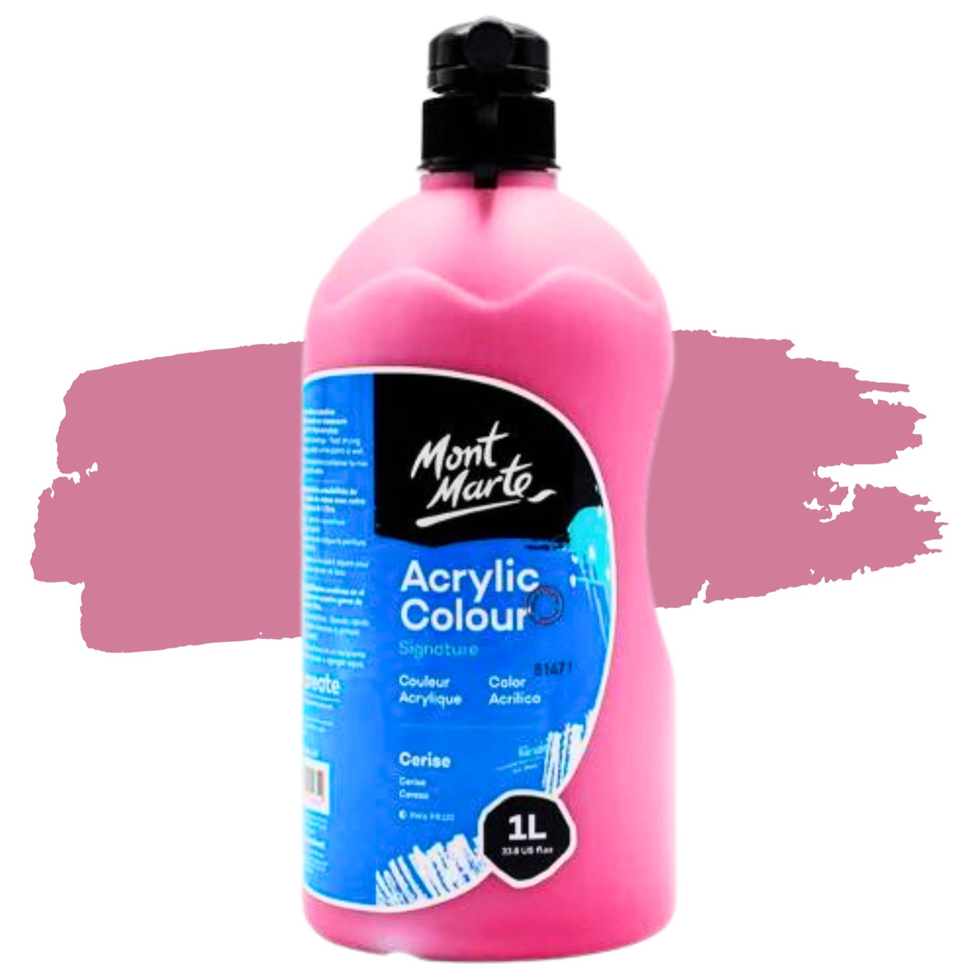 Mont Marte Signature Acrylic Paint 1 Litre Cerise