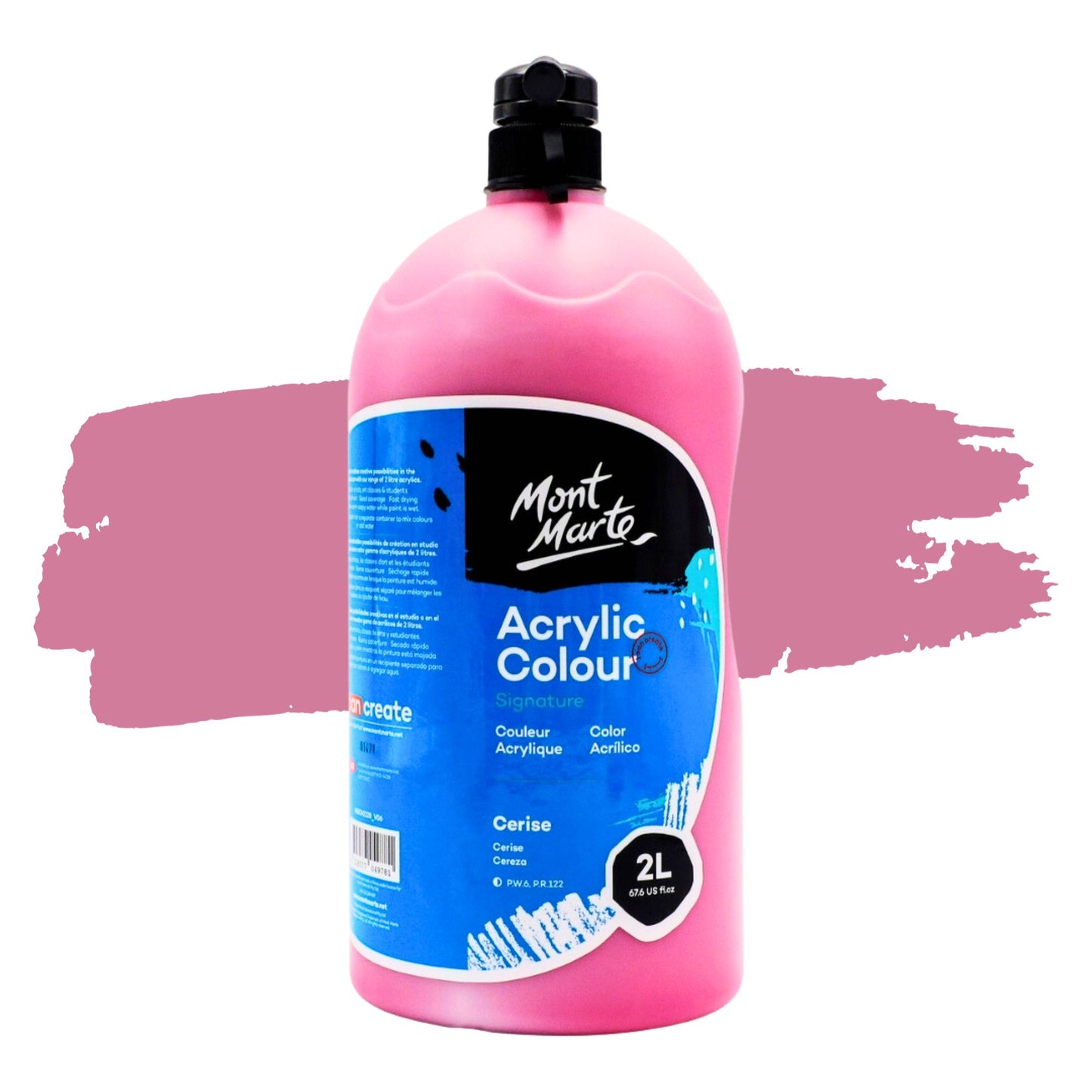 Mont Marte Signature Acrylic Paint 2 Litres Cerise