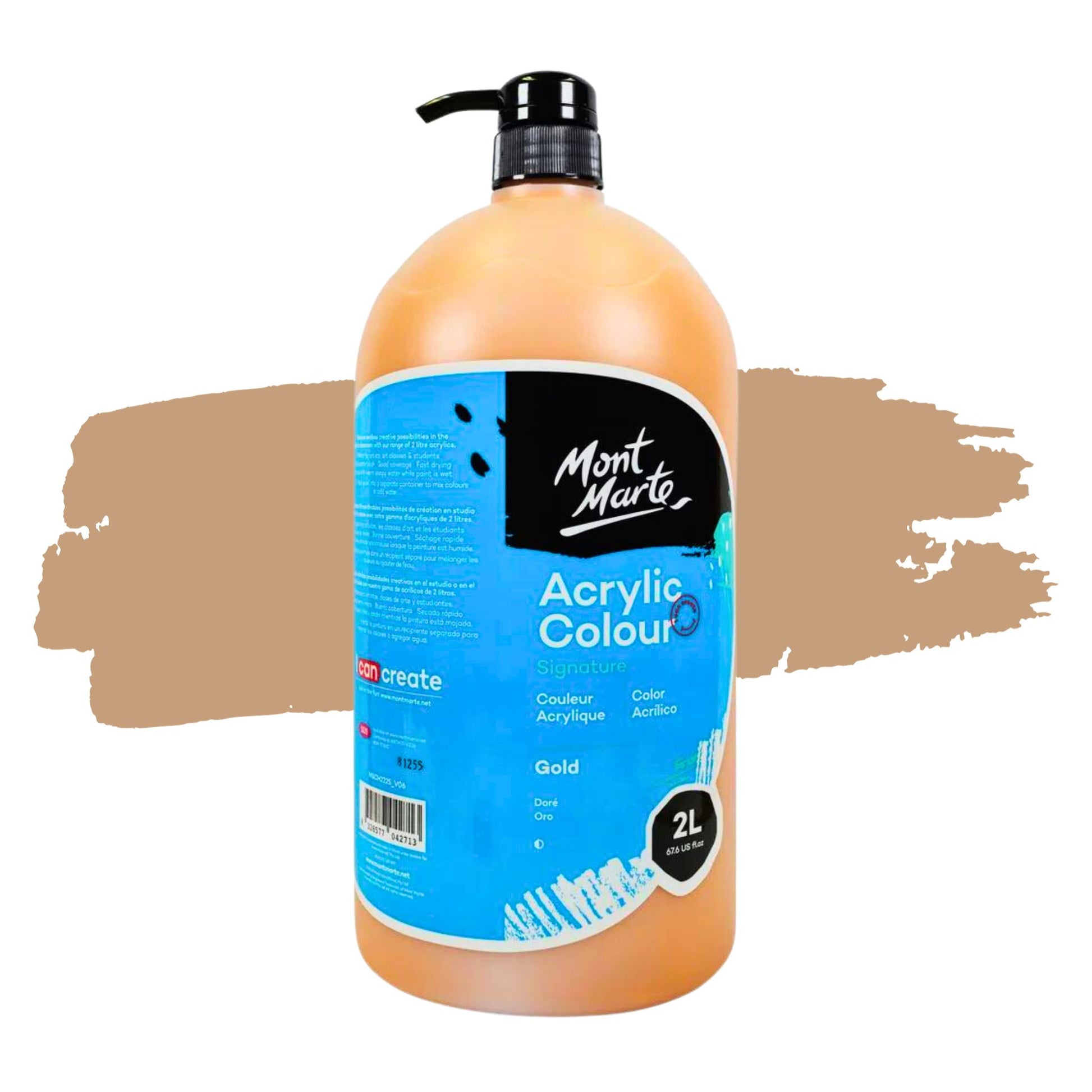 Mont Marte Signature Acrylic Paint 2 Litres Gold