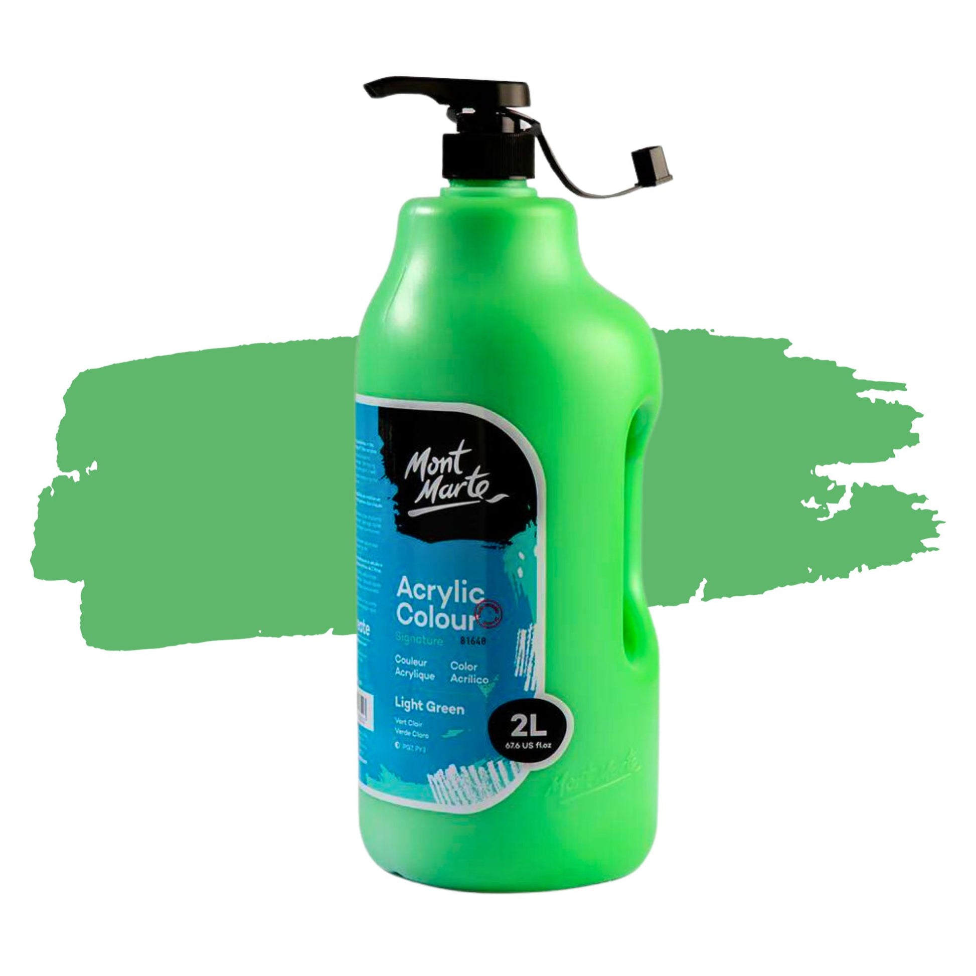 Mont Marte Signature Acrylic Paint 2 Litres LIGHT GREEN