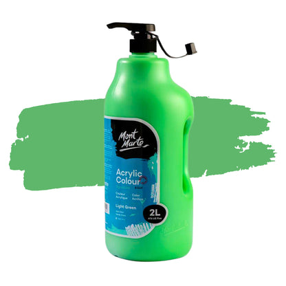 Mont Marte Signature Acrylic Paint 2 Litres LIGHT GREEN