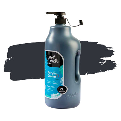 Mont Marte Signature Acrylic Paint 2 Litres BLACK