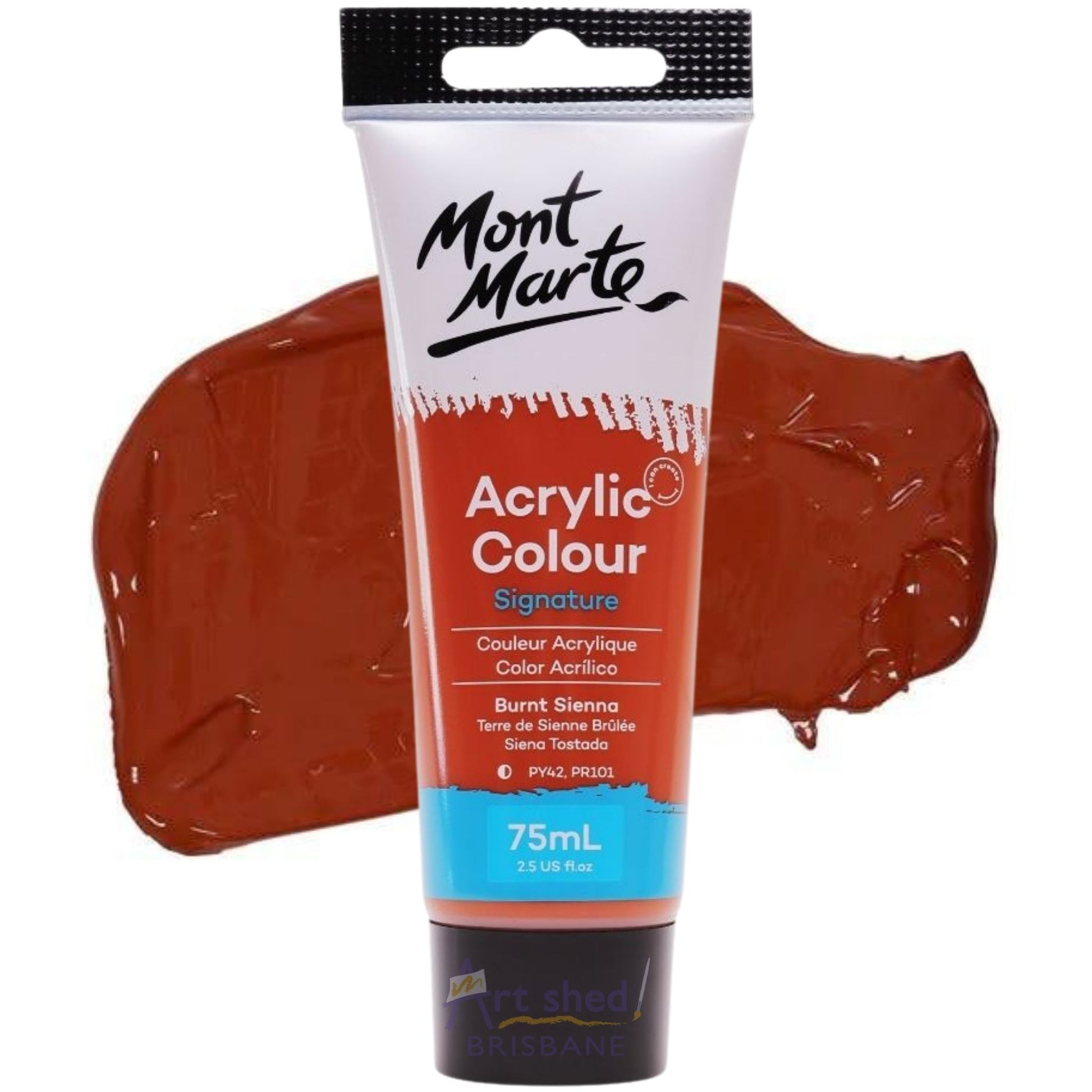 Mont Marte Signature Acrylic Paint 75ml BURNT SIENNA