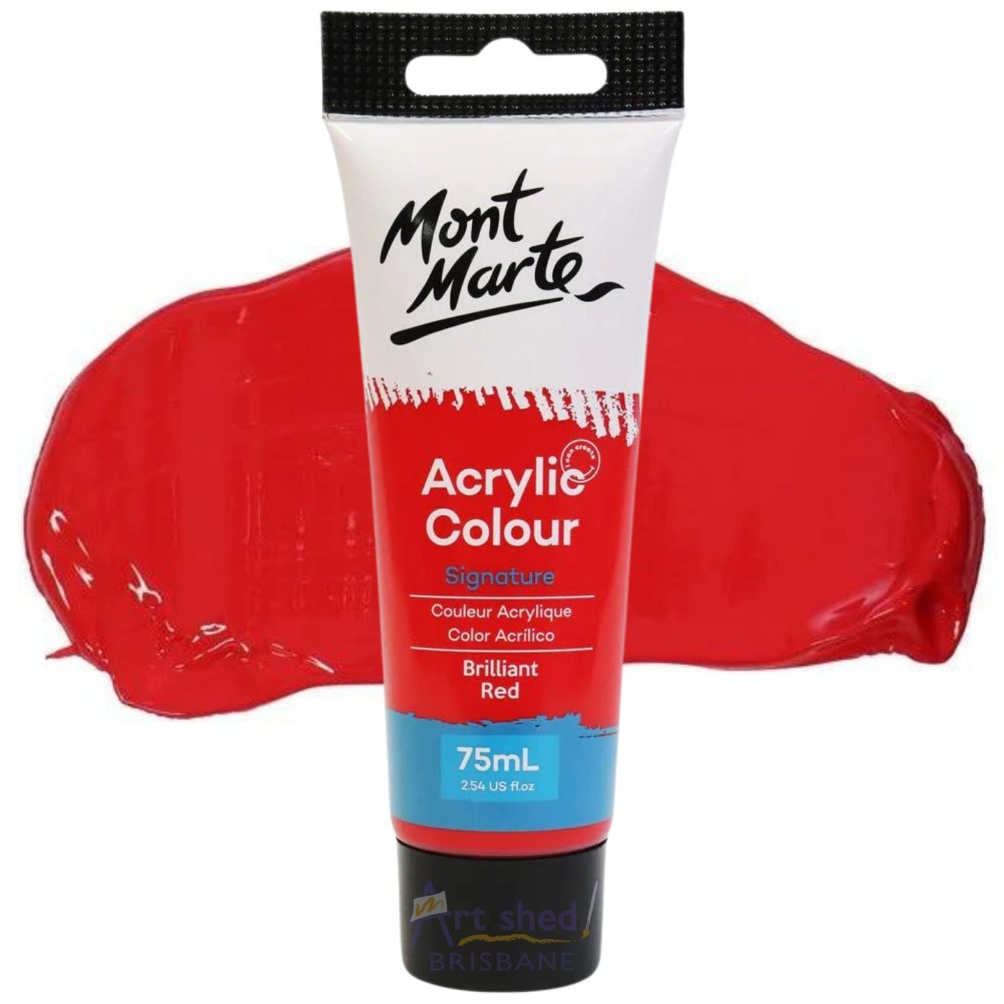 Mont Marte Signature Acrylic Paint 75ml Brilliant Red