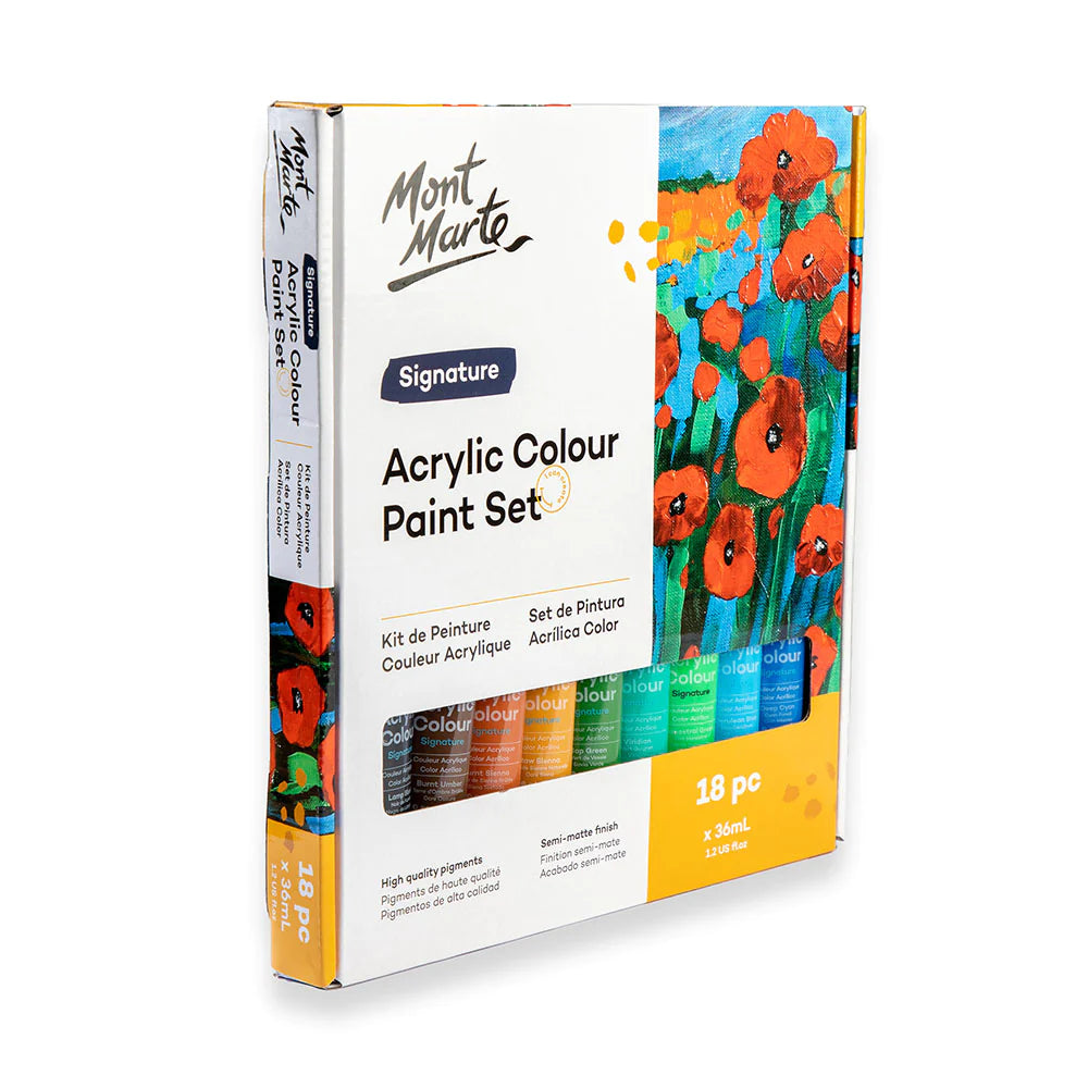 Mont Marte Studio Acrylic Paint Set 18pce x 36ml