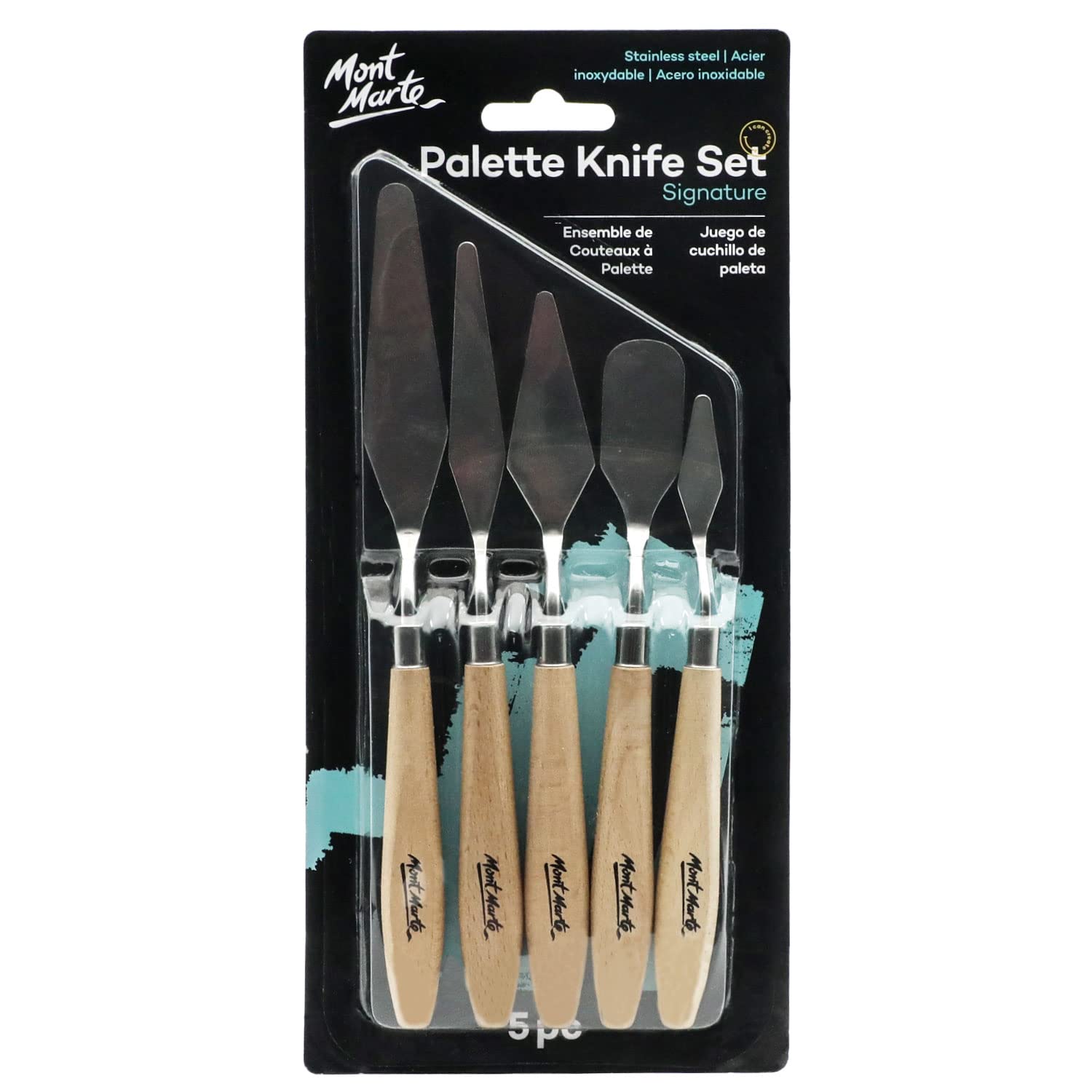 Mont Marte Studio Metal Palette Knife Set