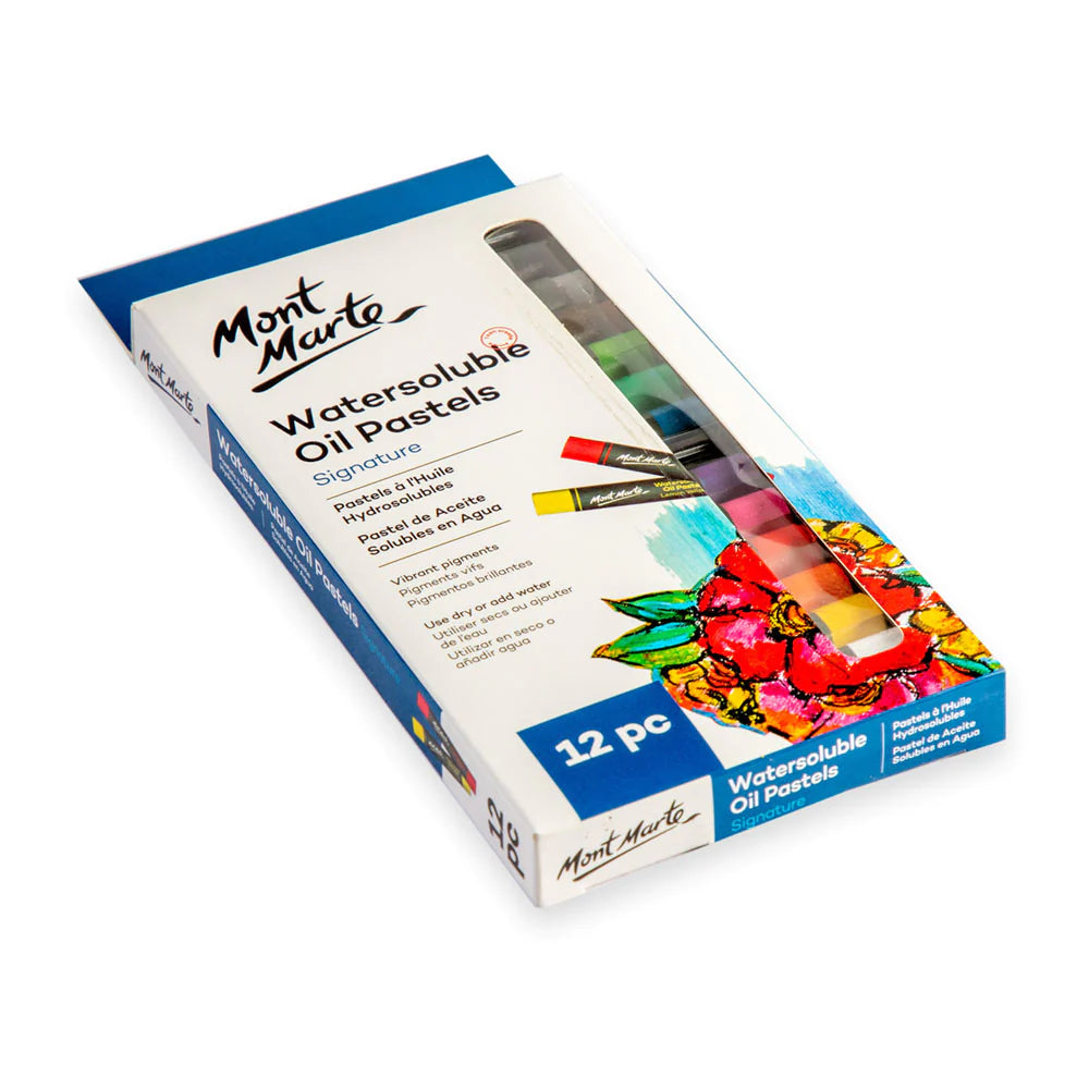 Mont Marte Watersoluble Oil Pastels 12pc