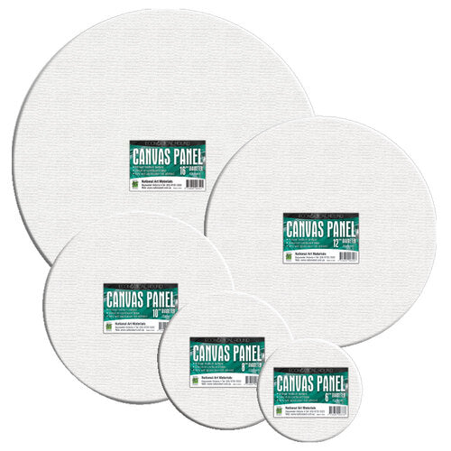 NAM Round Canvas Panel White