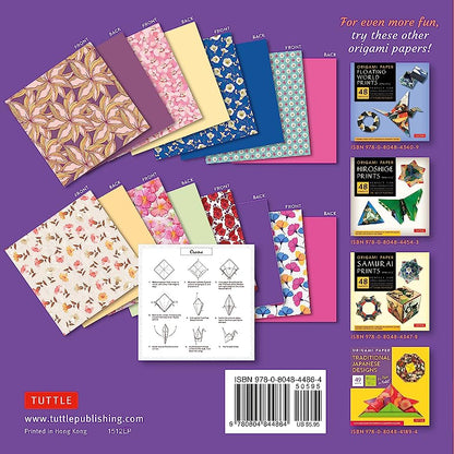 Origami Paper 17 x 17cm - Floral Designs