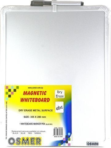 Osmer Magnetic Whiteboard 355 x 280mm