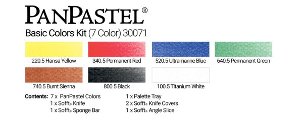 PANPASTEL STARTER SET of 7 - BASIC COLOURS