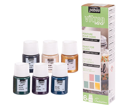 PEBEO Vitrea 160 Discovery Set Pastel 6 x 20ml - Pebeo