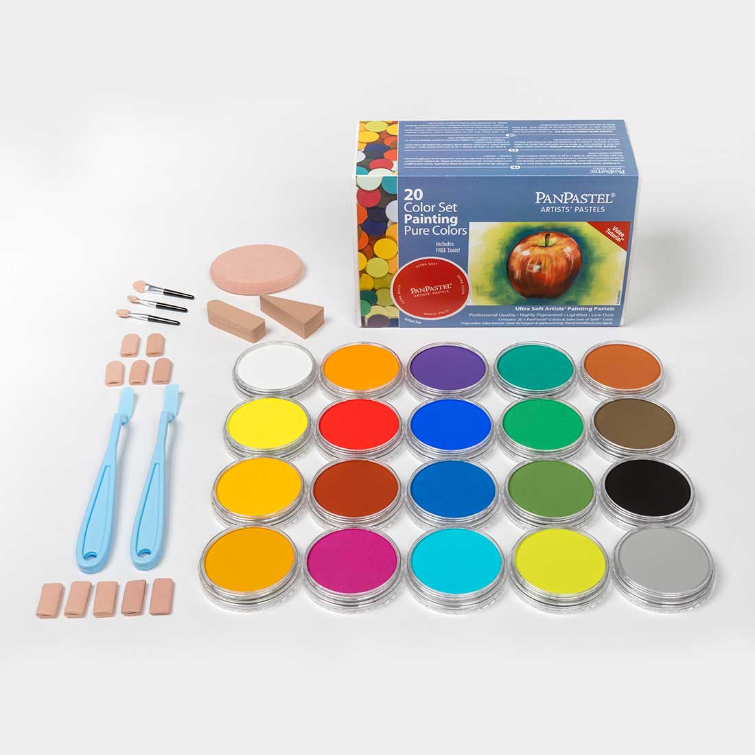 PanPastel Set of 20 with Sofft Tools - Painting Colours