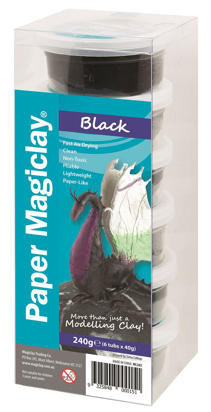 Paper Magiclay 240g Black