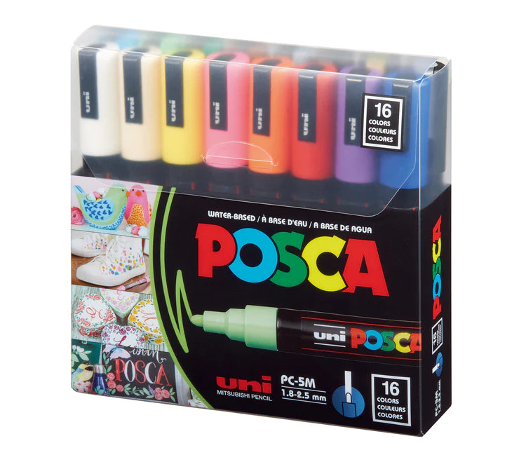 Posca 5M Medium Bullet - 16 Piece Bulk Pack