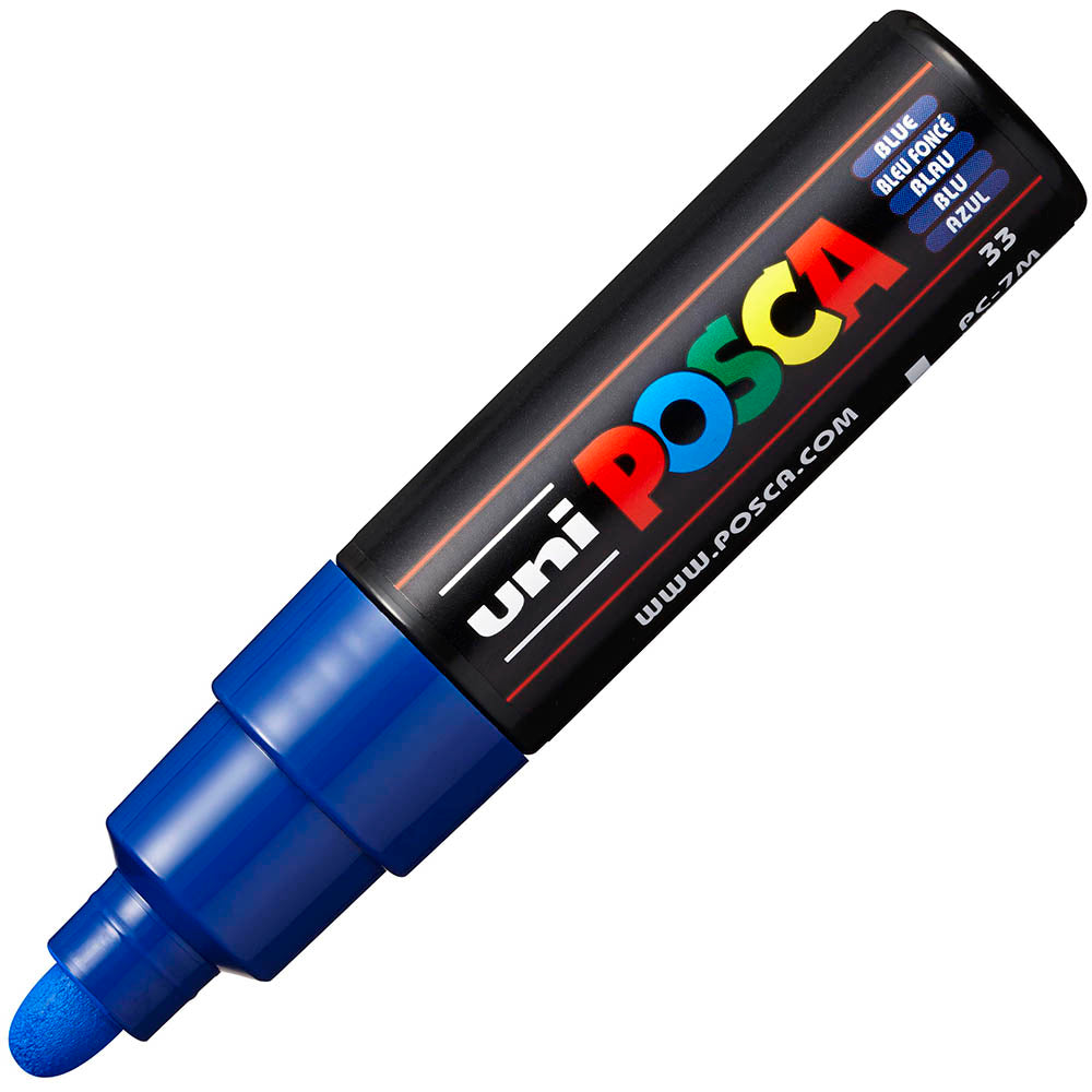 Posca 7M Bold Bullet Tip Assorted Colours Pack of 4