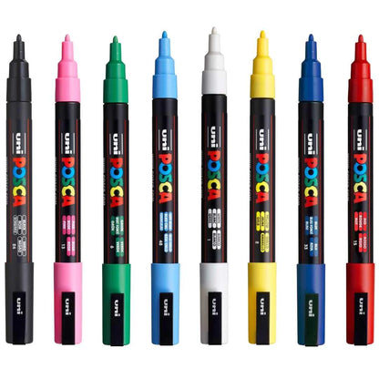 Posca PC-3M Marker Assorted Set of 8