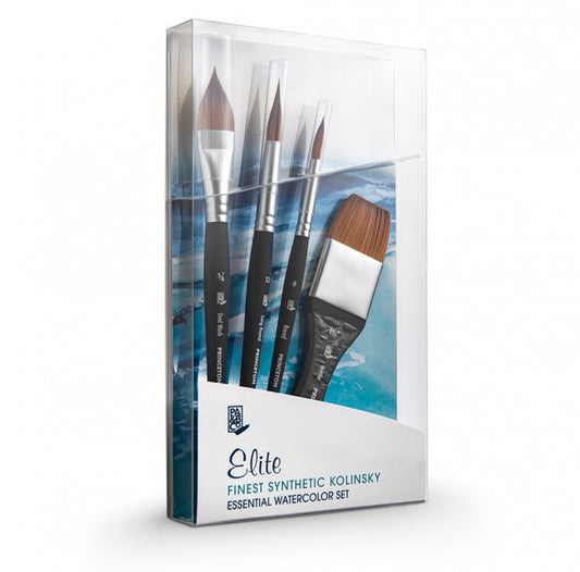 Princeton ELITE Synthetic Short Handle Professional 4pc Box Set