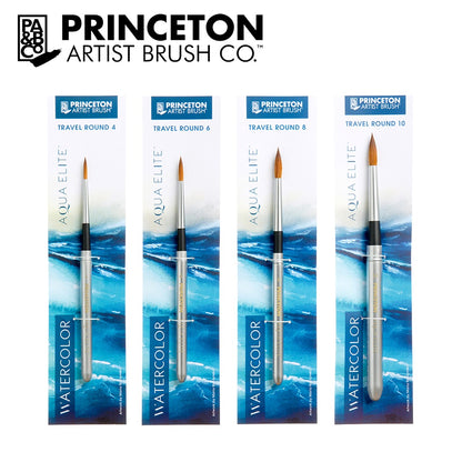 Princeton ELITE Synthetic Short Handle TRAVEL Round