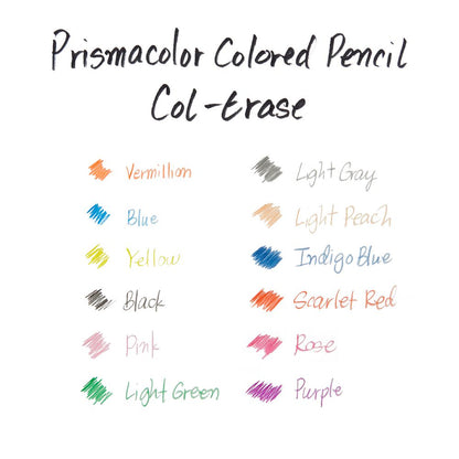 Prismacolor COL-ERASE Pencil Set of 12