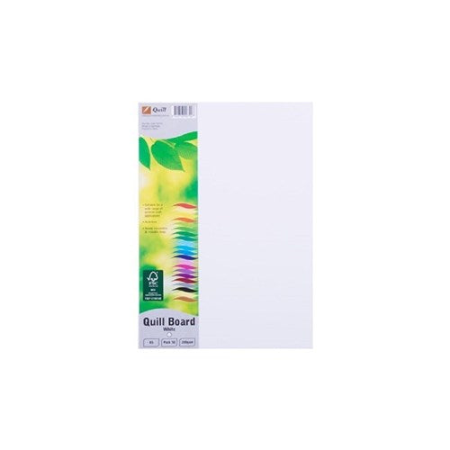 Quill Pasteboard 200gsm A5 White Pkt 50